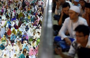 Solat Idul Fitri di Masjid Istiqlal,