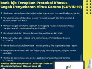 bank bjb Resmi Terapkan Protokol Khusus Antisipasi Wabah Virus Corona