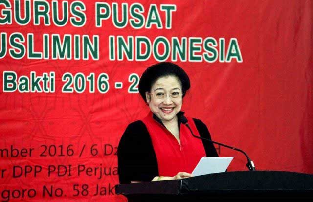 Ketua Umum PDI Perjuangan pada acara pelantikan pengurus DPP Bamusi masa bakti 2016-2020, tahun 2016 lalu.