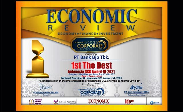 Bank Bjb Raih Penghargaan Indonesia Good Corporate Governance Award ...