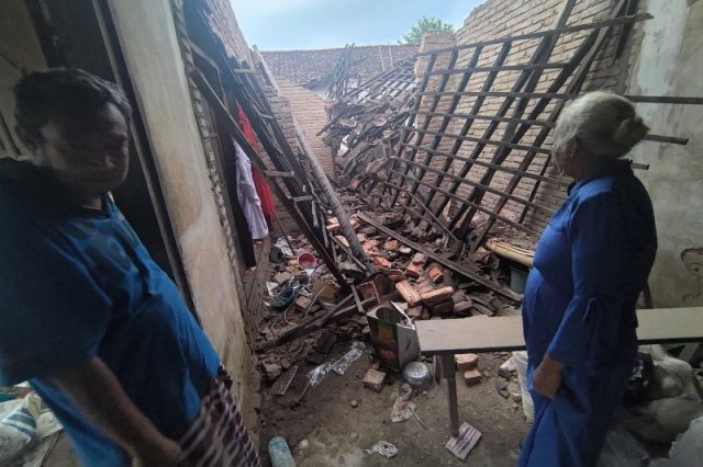 Salah satu rumah warga di Malang rusak akibat gempa (Ist)