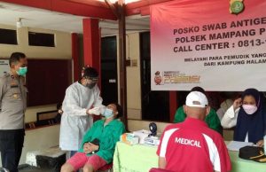Warga Mampang dites antigen usai mudik lebaran 2021. (Ist)