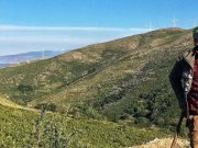 Para gembala di Desa Antia, Pulau Evia, Yunani berbincang menggunakan bahasa bersiul melewati pegunungan