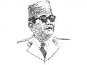 Scribble Art - Soekarno