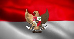 Garuda dan Bendera Merah Putih