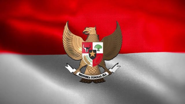 Garuda dan Bendera Merah Putih