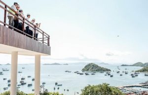 Presiden dan rombongan di Labuan Bajo