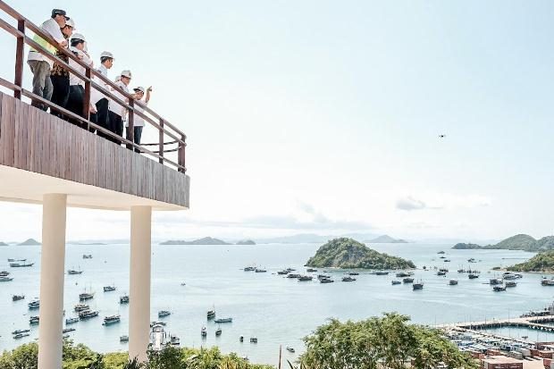 Presiden dan rombongan di Labuan Bajo