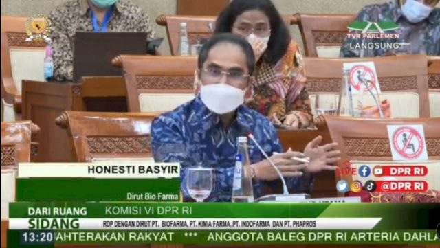 Direktur Utama Biofarma, Honesti Basyir - DPR-RI