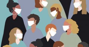 winter, virus, coronavirus, medical mask, face mask, china virus, group, people, women, man, sick, heat, people, hot
