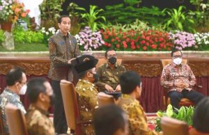 Sambutan Presiden Jokowi pada Peringatan Hari HAM Sedunia Tahun 2021, di Istana Negara, Jakarta, Jumat (10/12/2021). (Foto: BPMI Setpres/Muchlis Jr)