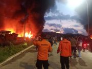 Dermaga Batere Cilacap Jawa Tengah Terbakar - Dok Basarnas Cilacap