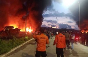 Dermaga Batere Cilacap Jawa Tengah Terbakar - Dok Basarnas Cilacap