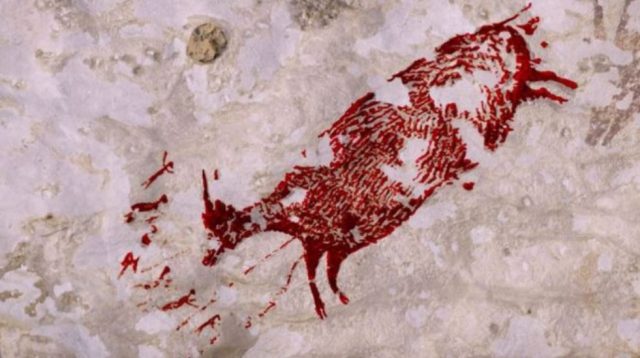 Lukisan purbakala berumur 44.000 tahun ditemukan di gua Sulawesi Selatan - Istimewa