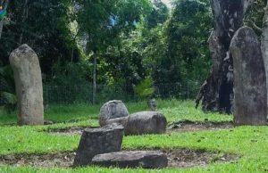 Menhir yang ada di situs megalit di Maek, Limapuluh Kota Sumatra Barat.