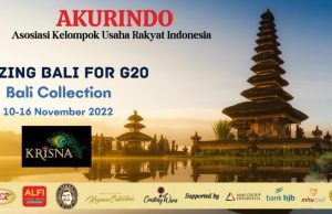 Pameran "MSP EXPO Amazing Bali For G20 2022" yang diselenggarakan oleh Asosiasi Kelompok Usaha Rakyat Indonesia (AKURINDO) di Bali Collection G-20 Venue di Nusa Dua.