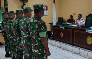 Proses sdidang di Mahkamah Militer Jayapura Papua terhadap tersangka pelaku mutilasi warga sipil - Antara