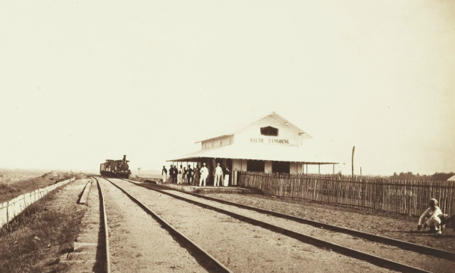 Peresmian Stasiun Tanggung, Semarang pada tahun 1867.