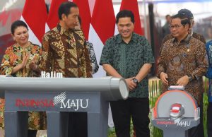 Presiden Jokowi meresmikan beroperasinya Kereta Cepat Jakarta-Bandung (KCJB), 2 Oktober 2023. (foto:Setkab)