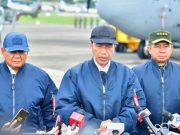 Presiden Joko Widodo memberikan keterangan pers di Pangkalan Udara TNI AU Halim Perdanakusuma, Jakarta, Rabu (24/1/2024). Foto: Biro Pers Setpres