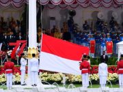 Upacara Peringatan Detik-Detik Proklamasi dalam rangka Hari Ulang Tahun (HUT) ke-77 Kemerdekaan Republik Indonesia di Istana Merdeka, Jakarta, pada Rabu, 17 Agustus 2022 Foto: BPMI Setpres