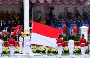 Upacara Peringatan Detik-Detik Proklamasi dalam rangka Hari Ulang Tahun (HUT) ke-77 Kemerdekaan Republik Indonesia di Istana Merdeka, Jakarta, pada Rabu, 17 Agustus 2022 Foto: BPMI Setpres