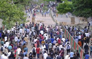 Demonstrasi di Bangladesh (Foto: AP Photo/Mahmud Hossain Opu)