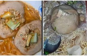 Potret Bakso Hadiah Uang Bikin Kaget. (Sumber: Instagram/lelucon.seru dan 1cak.com)