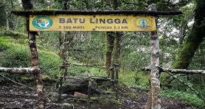 Penampakan transit camp Batu Lingga Gunung Ciremai jalur pendakian Cibunar Linggarjati. Foto (Tim Admin - BTNGC)