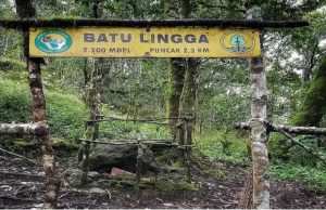 Penampakan transit camp Batu Lingga Gunung Ciremai jalur pendakian Cibunar Linggarjati. Foto (Tim Admin - BTNGC)