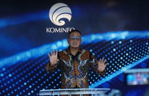 Dirjen Aptika Kominfo Semuel A Pangerapan saat memberikan Keterangan Pers pengunduran dirinya di Kantor Kementerian Kominfo, Jakarta, Kamis (4/7/2024). Foto: Ditjen IKP Kominfo/Hendra