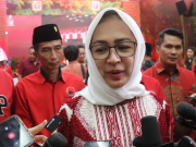 Airin Rachmi Diany Bakal Calon Gubernur Banten dari PDIP saat ditemui di Kantor DPP PDIP. (Foto: Sulindo/Iqyanut Taufik)