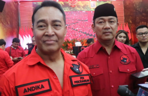 Andika Perkasa saat ditemui wartawan di kantor DPP PDIP. (Foto: Sulindo/Iqyanut Taufik)