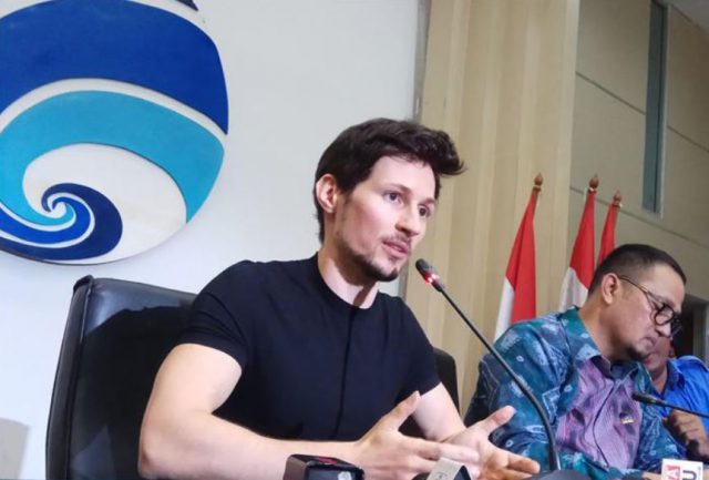 CEO Telegram, Pavel Durov ketika berkunjung ke Indonesia tahun 2017 - CNN