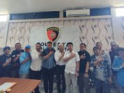 Pertemuan Polresta Bandung, Polresta Malang bersama Arema FC dan Presidium Aremania di Mapolresta Malang. (Foto: Sulindo/Wien)