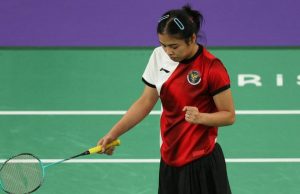 Gregoria Mariska Tunjung raih medali pertama untuk Indonesia di Olimpiade Paris 2024. (REUTERS/Hamad I Mohammed)