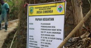 Realisasi Penggunaan Dana Desa. (foto: Ibnu Maulana)