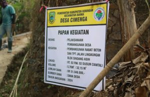 Realisasi Penggunaan Dana Desa. (foto: Ibnu Maulana)
