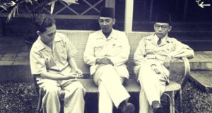 Sutan Sjahrir (kiri) bersama Soekarno (tengah) dan Mohamad Hatta (kanan). FOTO/ist.