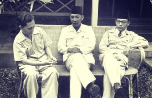 Sutan Sjahrir (kiri) bersama Soekarno (tengah) dan Mohamad Hatta (kanan). FOTO/ist.