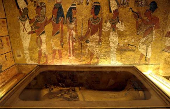 Ruang pemakaman kerajaan Tutankhamun, dekat Luxor, Mesir. (Sumbe: Live Science)