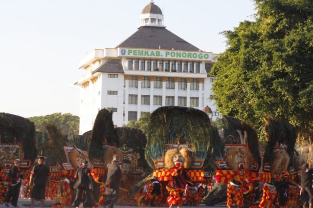 Pertunjukan Reog Ponorogo. (Kominfo.jatimprov.go.id)