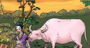 Ilustrasi Putri Tadampalik (Indonesia Folk Tales)