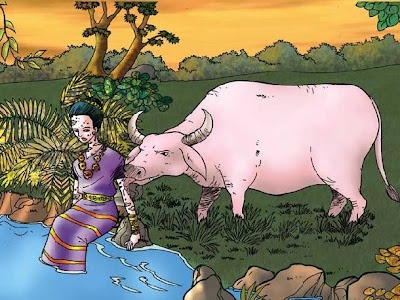 Ilustrasi Putri Tadampalik (Indonesia Folk Tales)