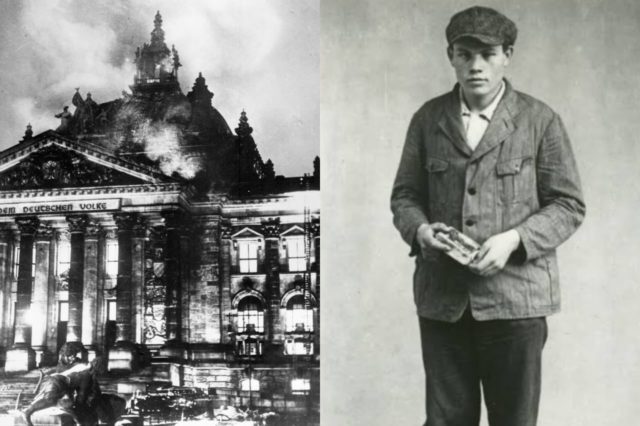 Pelaku pembakaran gedung Reichstag adalah seorang komunis Belanda yang hampir sepenuhnya buta. (Sumber: Sulindo/Benedict Pietersz)