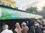 Pusat Takjil di Bendungan Hilir (Benhil). (Foto: Sulindo/Iqyanut Taufik)