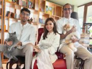 Najwa Shihab bersama suami, Ibrahim Sjarief dan anaknya, Izzat Ibrahim Assegaf. (foto: Instagram Najwa Shihab)