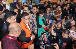 Terdakwa kasus suap dan perintangan penyidikan, Hasto Kristiyanto. (Foto: Sulindo/Iqyanut Taufik)