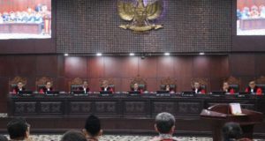 Para Hakim Mahkamah Konstitusi. (Foto: Suluh Indonesia/Iqyanut Taufik)
